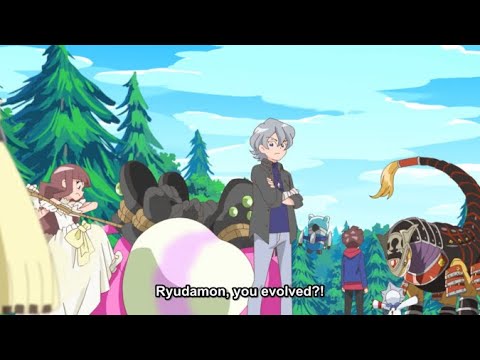 Ryudamon evolves into Ginryumon | Every Ginryumon scene in the newest Digimon Ghost Game episode