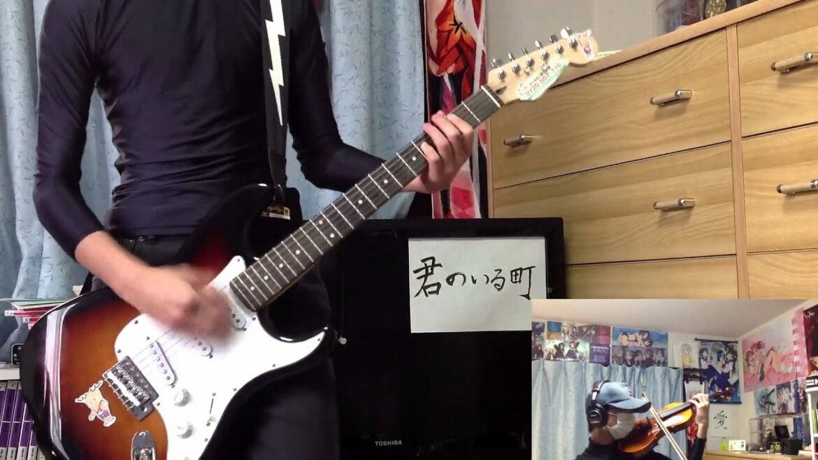 【バイオリン&ギター】君のいる町OP「センチメンタルラブ」 演奏してみた(full)