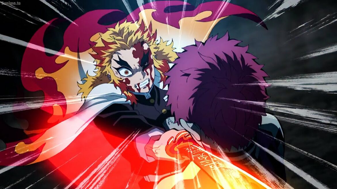 鬼滅の刃 | 杏寿郎は最後の力を使って猗窩座の首をはねた, Kyojuro used his last strength to decapitate Akaza