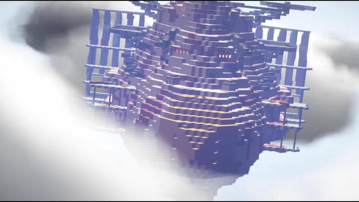 Minecraftで天空の城ラピュタ世界を再現してみた☆(第4部)Castle in the Sky(Laputa: The Flying Island)” in Minecraft #04