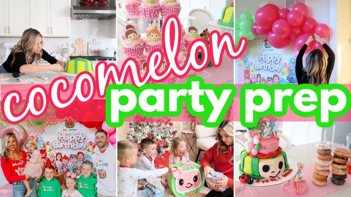 NEW PARTY PREP DIY GIRLS BIRTHDAY PARTY COCOMELON THEMED BIRTHDAY TIFFANI BEASTON HOMEMAKING 2022