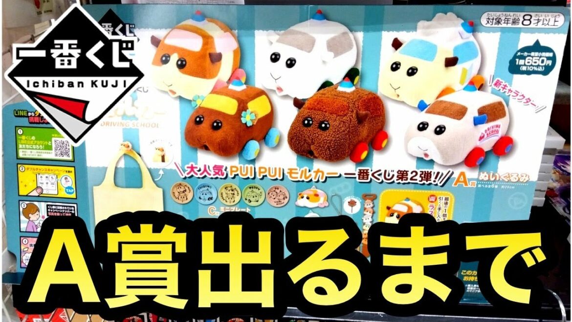 【一番くじ】モルカー!A賞出るまで引いたら…