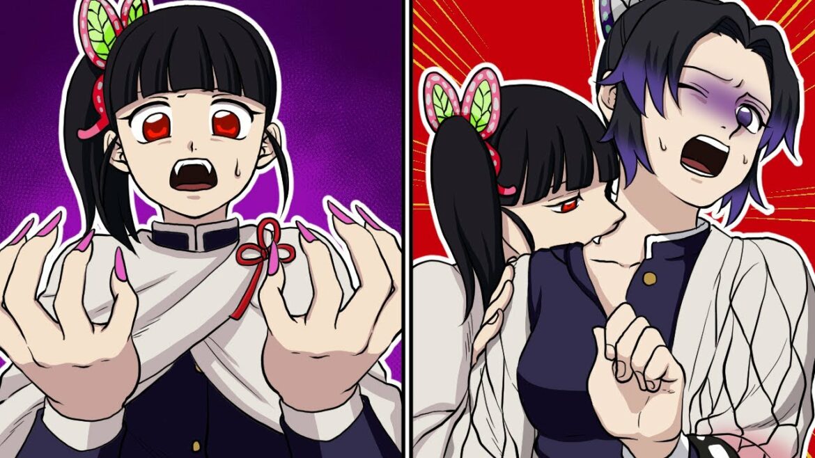 【キメツ学園】カナヲが吸血鬼化してしのぶを襲う!?【炭治郎/カナヲ/炭カナ/きめつのやいば/アニメ2期/遊郭編/声真似】