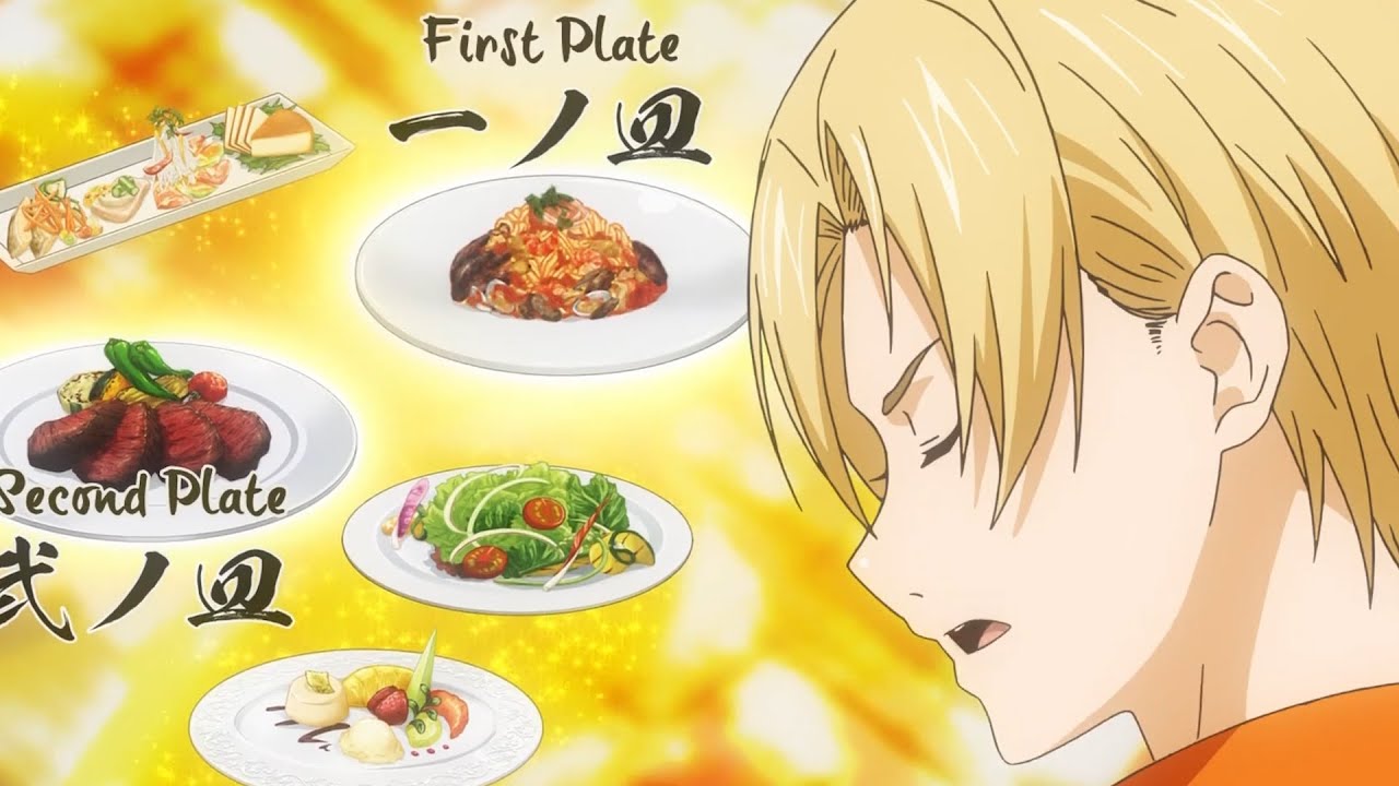 食戟のソーマ 叡山はタクミに勝つために汚いゲームをする Eizan plays dirty games to win behind