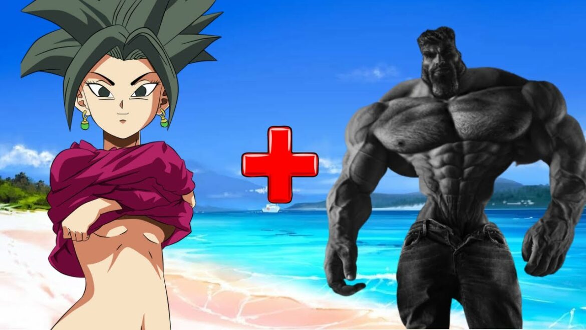 ギガチャッドモードのドラゴンボールキャラクター