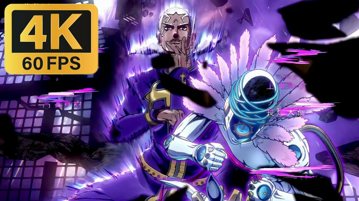 ストーンオーシャン OP 3 V2 | 4K 60 FPS |ヘブンズ フォーリング ダウン | (ジョジョの奇妙な冒険 第6部)