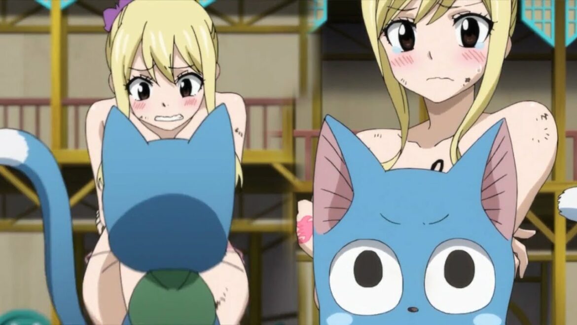 「フェアリーテイル」LUCY lost her outfit while fighting to save NATSU o(////▽////)q ファイナルシリーズ