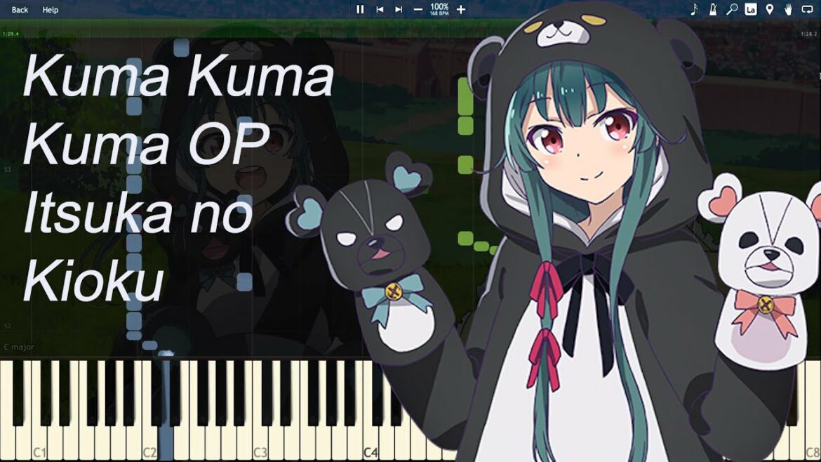 Kuma Kuma Kuma Bear『くまクマ熊ベアー』 OP – Itsuka no Kioku ( Piano Tutorial )