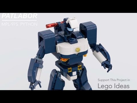 レイバー97式改 パイソンレイバー 「機動警察パトレイバー」Patlabor Lego MOC MPL-97S Python