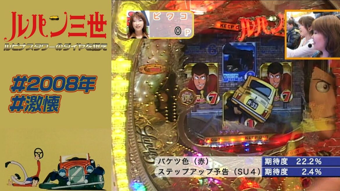 【CRルパン三世ルピナスタワーのダイヤを狙え】【2008年】【激懐】「お熱い時間がやってきた」で大当たり!前編