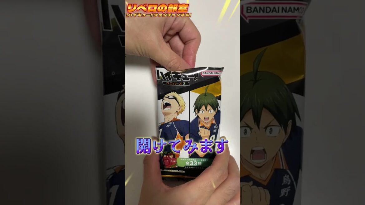 【開封】最高にかっこいいカードが当たってテン上げ!!!!【ハイキュー!! 】