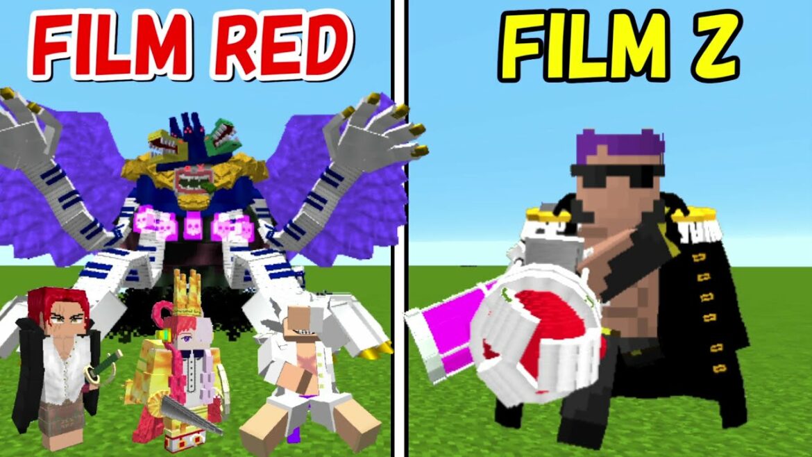 【Minecraft】FILM RED vs  FILM Z どっちが強い!?【ワンピースMOD】