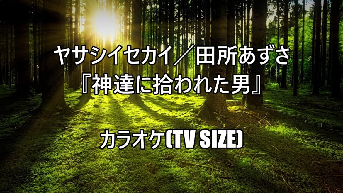 ヤサシイセカイ/田所あずさ『神達に拾われた男』カラオケ TV Size.(off vocal)