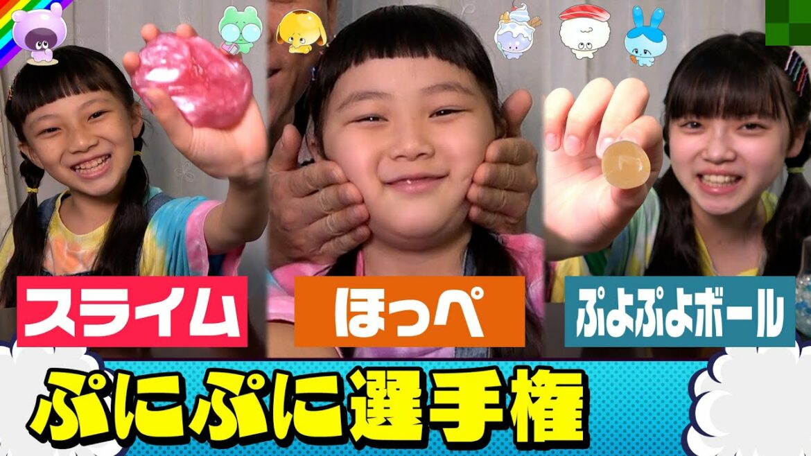 【対決】ぷにぷに選手権!この世で1番ぷにぷにしている物な~んだ!?