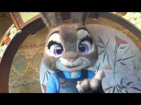 ºoº お目めクリクリ!ズートピアのジュディとニックとのグリーティング 上海ディズニーランド Meet Judy & Nick from Zootopia at SHDL