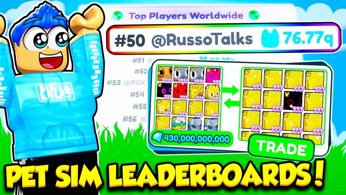 These Pets Helped Me Get HIGHER On Pet Simulator X LEADERBOARDS!