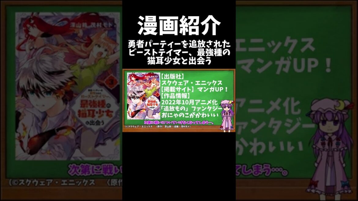 【漫画紹介】勇者パーティーを追放されたビーストテイマー、最強種の猫耳少女と出会う【ゆっくり紹介】