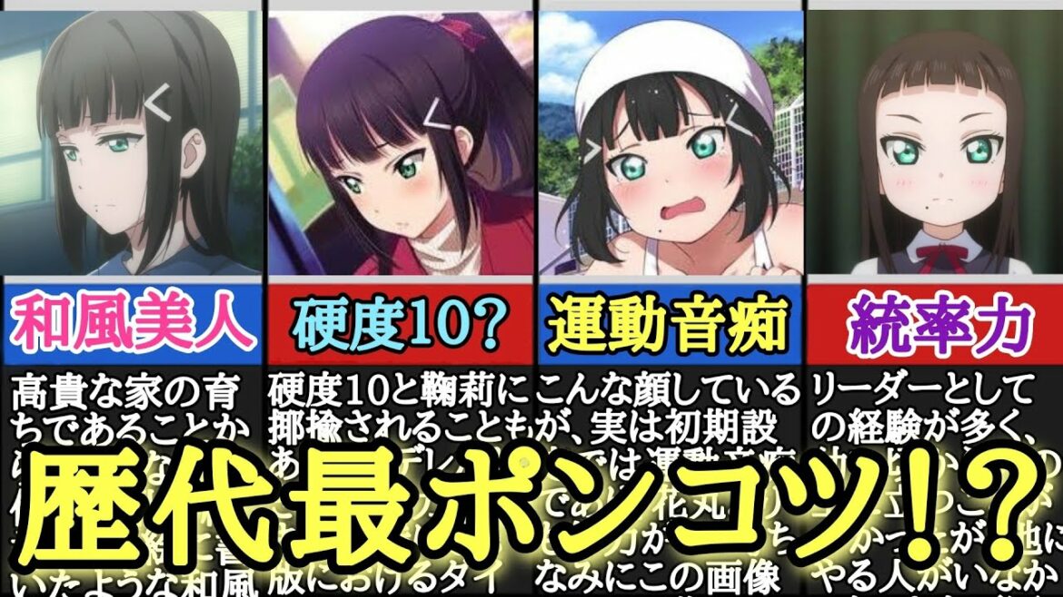【Aqours】才色兼備な和風美人!黒澤ダイヤを解説