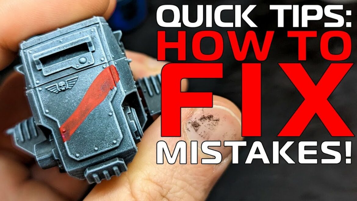 How to fix mistakes/slips – painting warhammer.