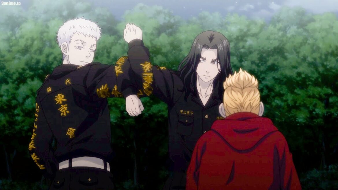 東京リベンジャーズ 聖夜決戦編| 三ツ谷は場地のトルネードパンチを片手でブロックしタケミチの命を救った。Mitsuya blocked Baji tornado punch with one hand