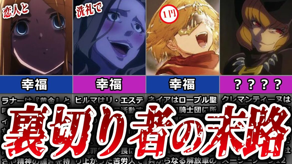【オバロ】大戦犯?!国を裏切った者たちの末路ついて徹底解説【オーバーロード】