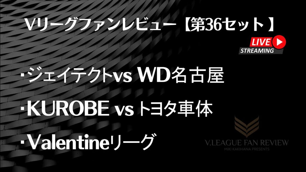 【第36セット】Vリーグファンレビュー 2023/02/06 ハイライト