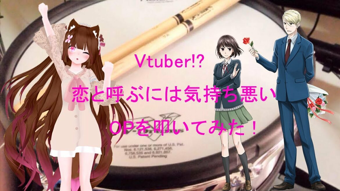 「恋と呼ぶには気持ち悪い」OP「モノクロシティ」叩いてみた !