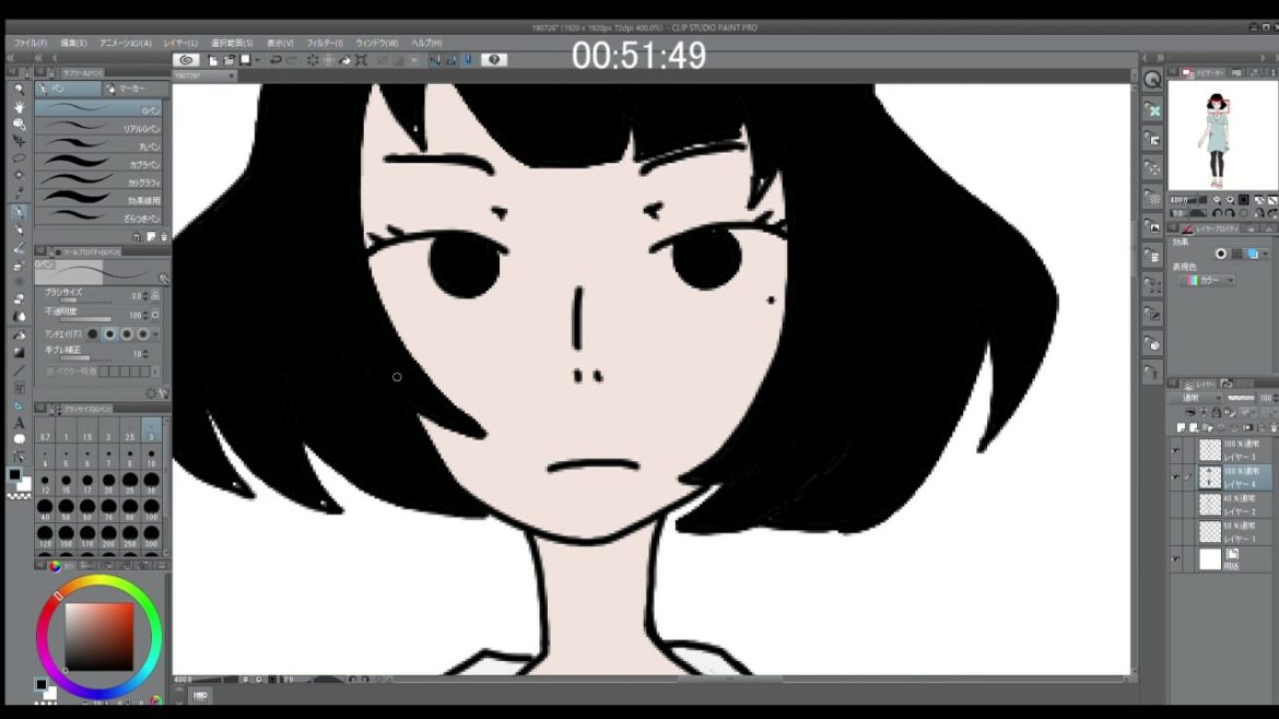 【四畳半神話大系】明石さんを模写して練習! by s.b.n【燃えよ神絵師】