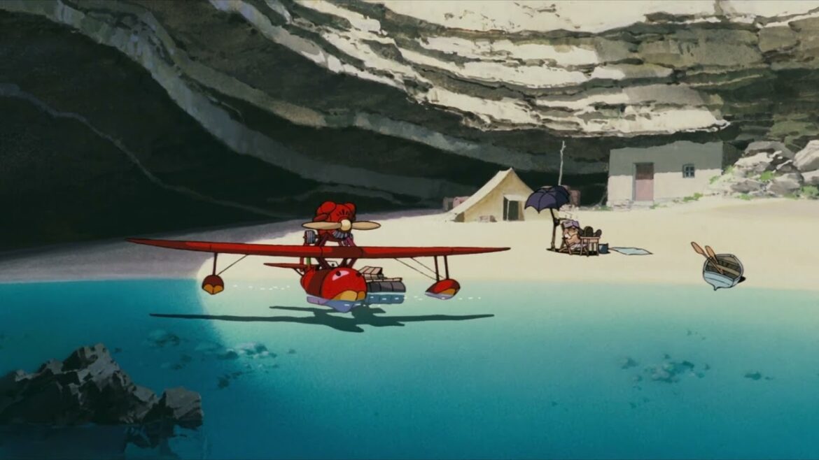 「紅の豚」ポルコの隠れ家 波音 環境音 癒し Porco Rosso Porco Rosso's lair sound of waves wave sound healing sounds
