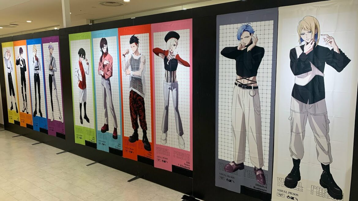 「THE Garden of VISUAL PRISON」official store 特大タペストリー グッズ展示 ヴィジュアルプリズン ポップアップストア