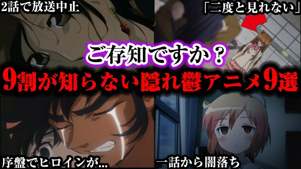 【閲覧注意】9割の人が知らないマイナー鬱アニメ9選【ゆっくり解説】