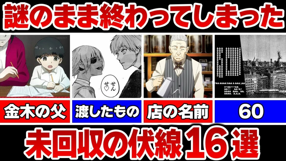 【16選】謎のまま終わってしまった未回収の伏線まとめ【東京喰種解説&考察】