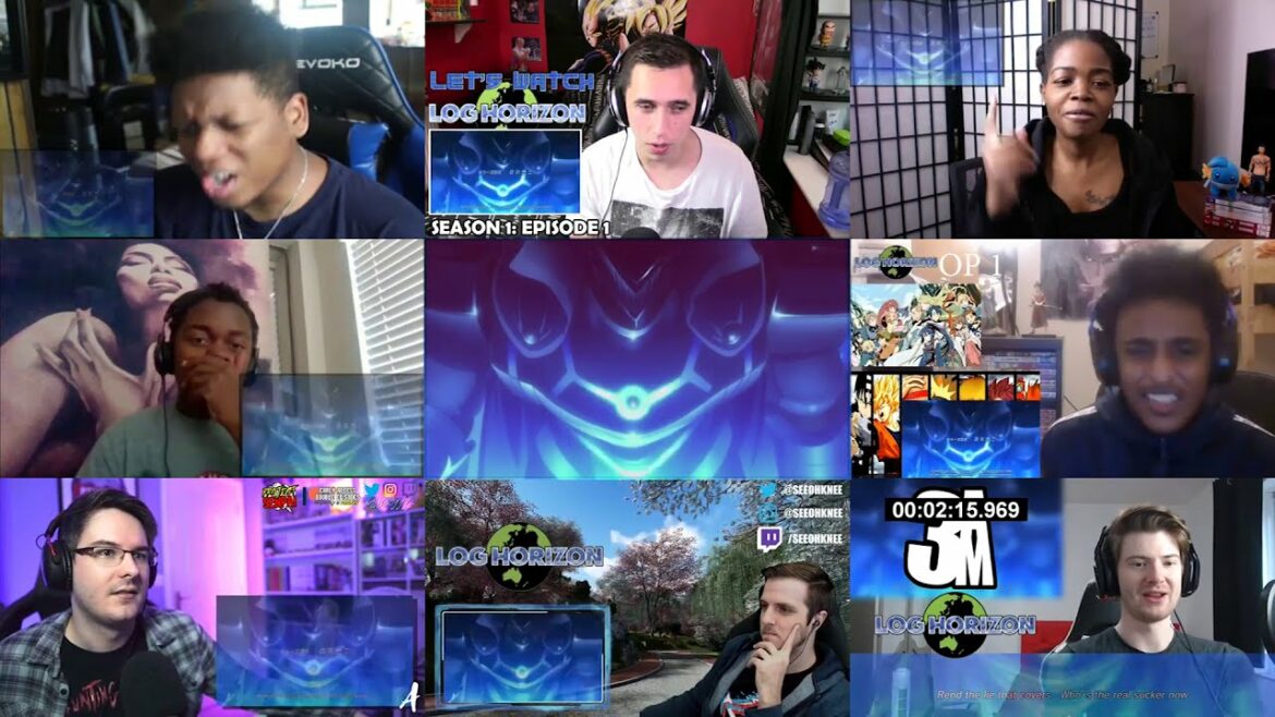 Log Horizon Opening v1-2 Reaction Mashup