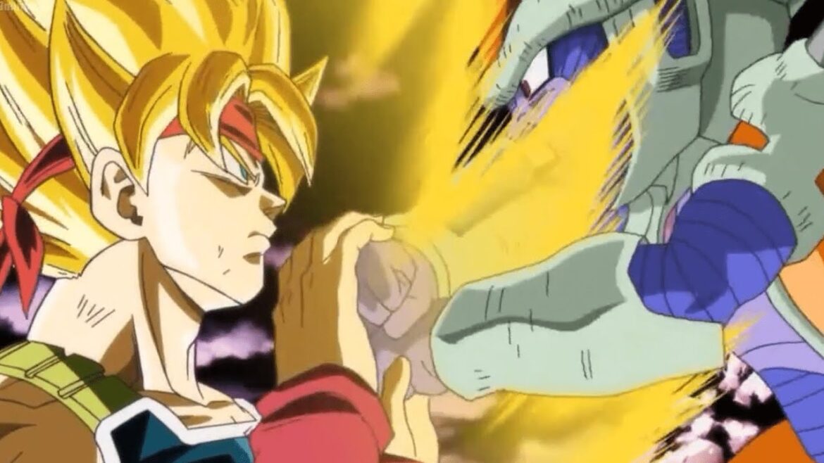 バーダックが初めて伝説のSSJとなり、フリーザの祖先と戦う