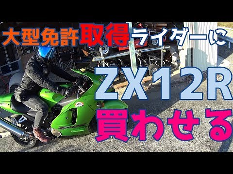 大型バイク免許取得ライダーに【バイク ZX12R 買わせる!】ばくおん!せいかつ!