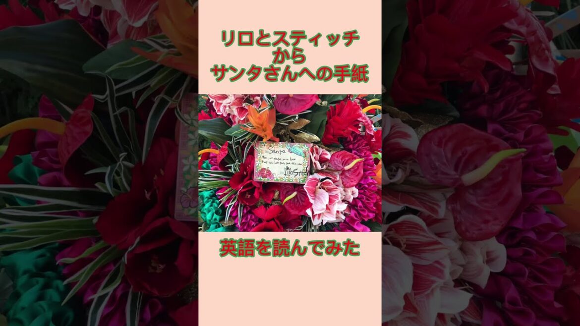 リロとスティッチからサンタさんへの手紙 英語を読んでみた ディズニークリスマス #shorts