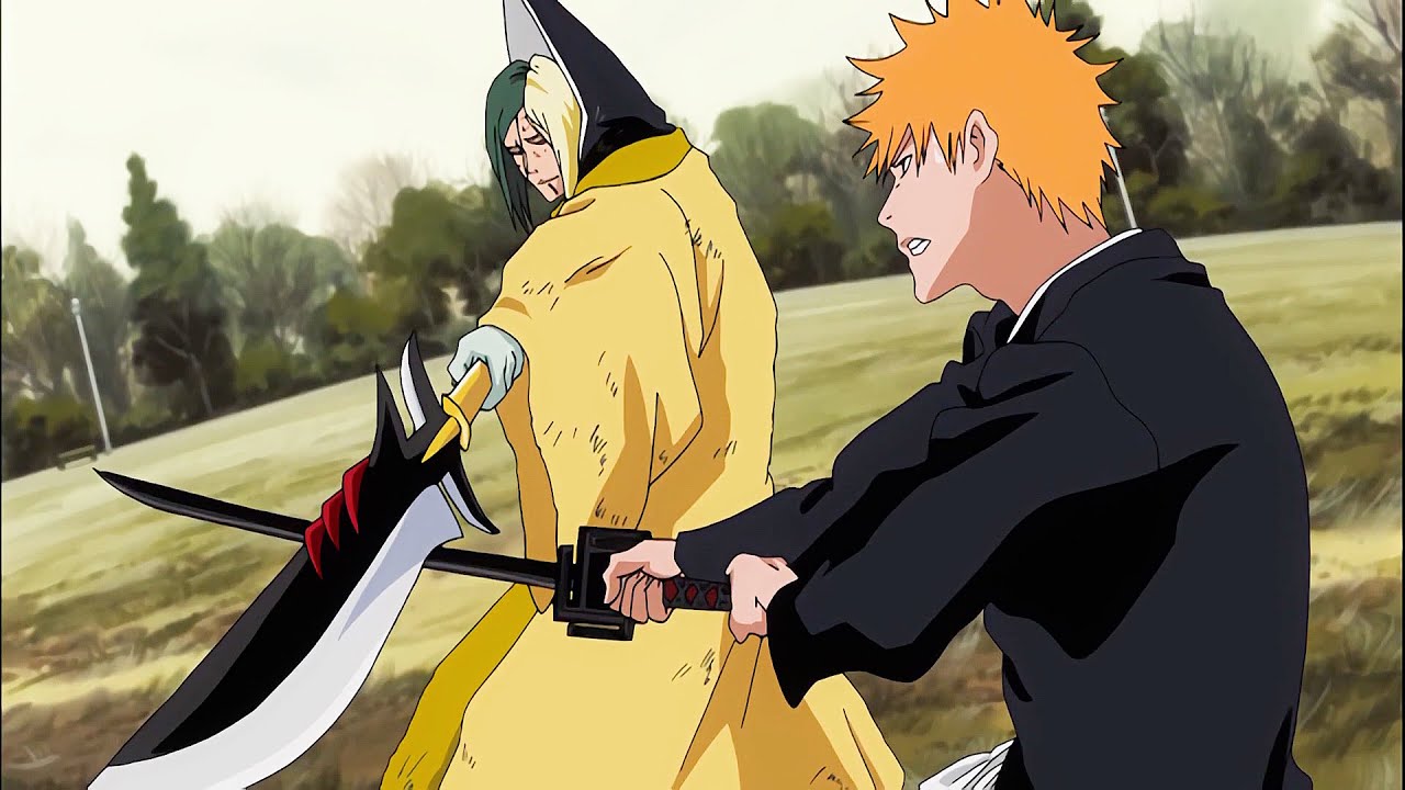 BLEACH「千年血戦篇」 Yamamoto kneels down before Kageroza with his massive Spiritual Power Anime