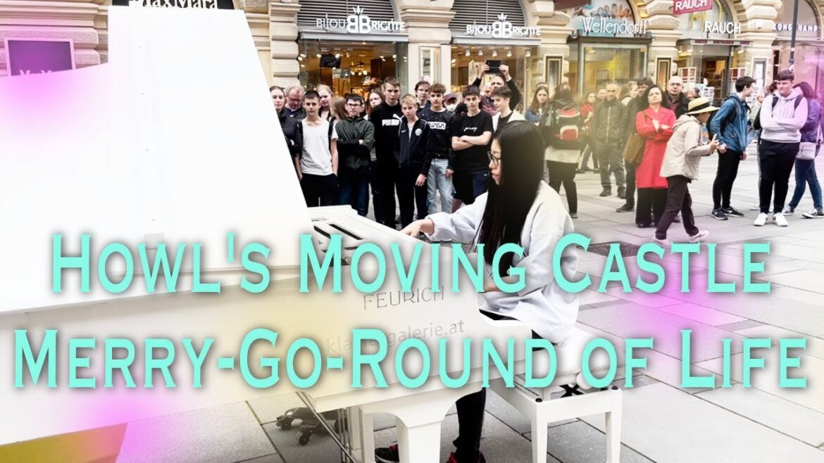 Howl’s Moving Castle – Merry-Go-Round of Life | STREET PIANO PERFORMANCE | YUKI PIANO