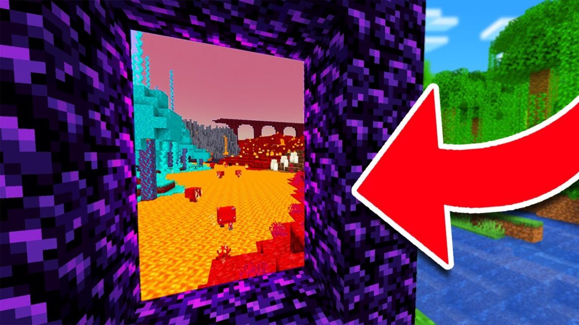 I Built a Working NETHER PORTAL in Minecraft Hardcore!