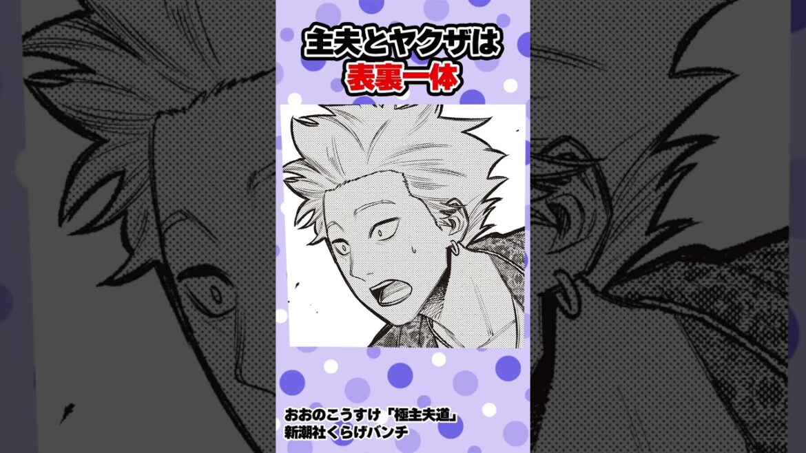 【漫画】主婦とヤクザは表裏一体…!? #shorts #極主夫道  #8話 #不良 #猫 #ヤンキー#ギャグコメディ #新潮社 #くらげバンチ