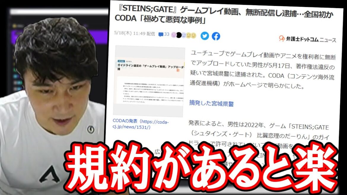 シュタゲの動画をアップロードしていた投稿者が逮捕された件について【2023/05/18】