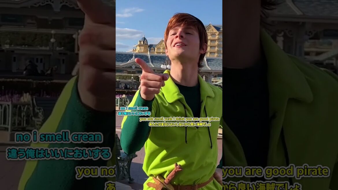 【ディズニー】ピーターパンが神対応してくれた! #shorts グリーティング!東京ディズニーランド/東京ディズニーシー/ネイボール