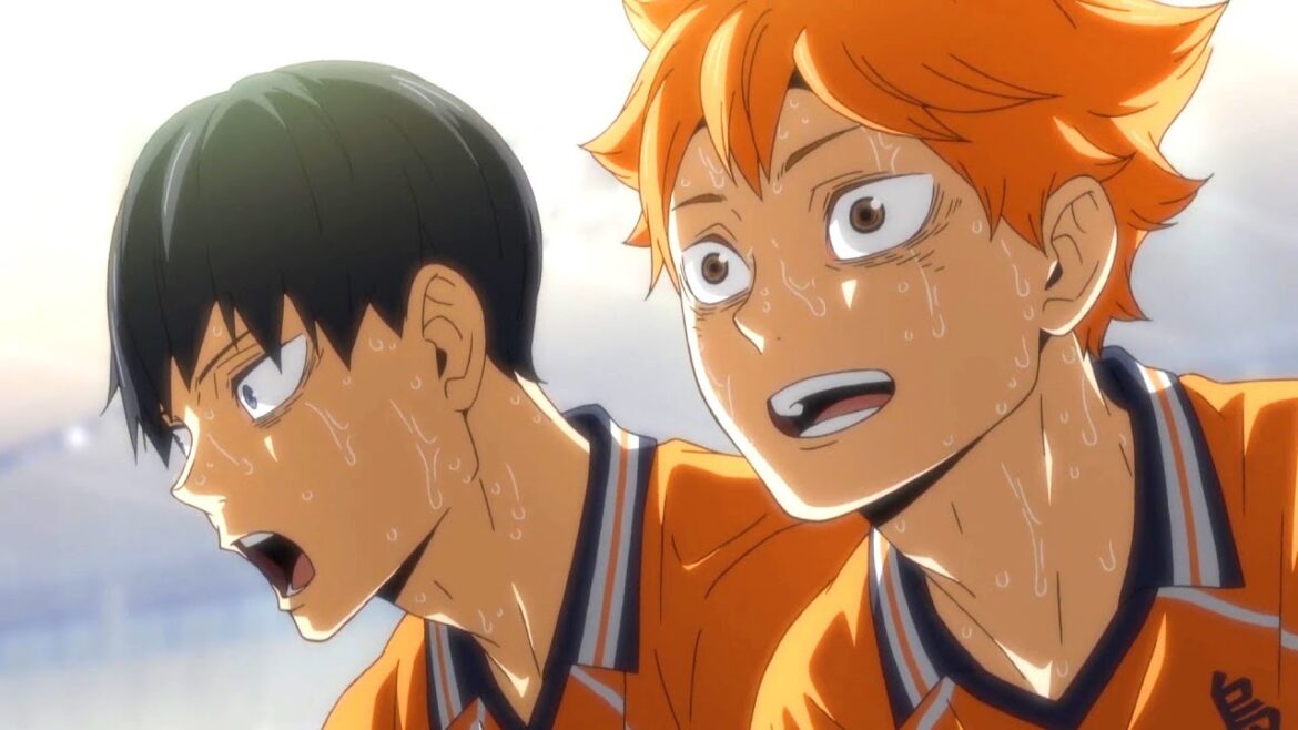 激しいバトルが繰り広げられる『ハイキュー!!』Hinata and Kageyama’s tired faces at the end of the match against Inarizaki