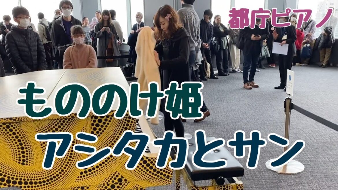もののけ姫の「アシタカとサン」を弾いてみた【都庁ピアノ】