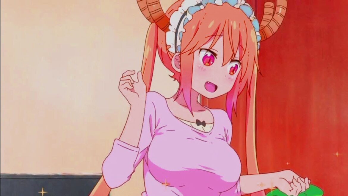 小林さんちのメイドラゴンS【4K】ドラゴンが角あり尻尾ありメイド服姿の美少女に変身! トールと名乗るドラゴン娘が小林のメイドを頼む!【徹と小林の最高の瞬間 #100】小林さんちのメイドラゴンS