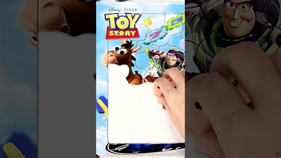 トイ・ストーリー 子供向けパズル とびだせおもちゃたち 80ピースをやってみた! Toy Story toy puzzle #shorts