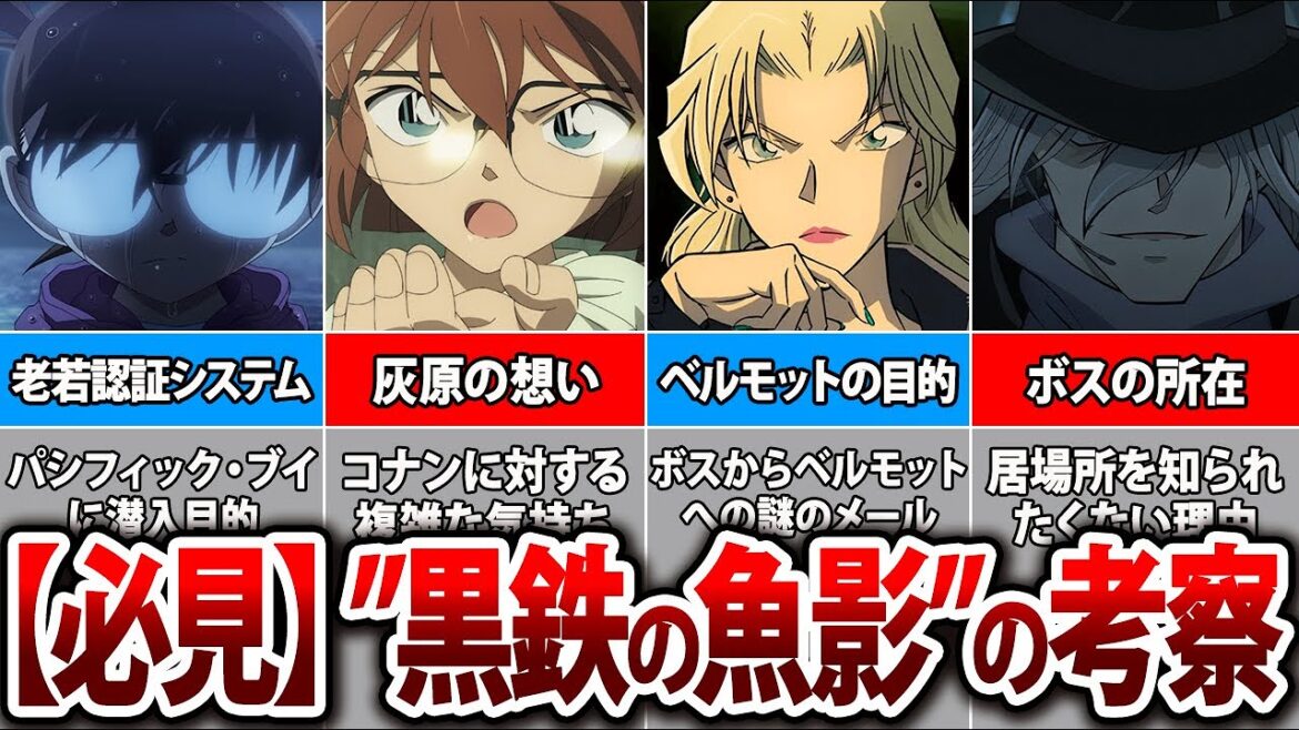 【必見】映画「黒鉄の魚影」についての考察、なぜ黒の組織が登場した?そして灰原の恋心はどこへいくのか?