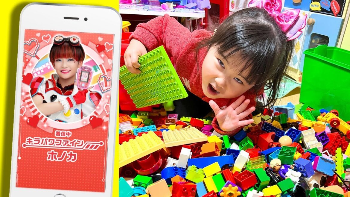 【寸劇】おもちゃでお部屋が汚い!お片付けをしないでいるいろちゃんにホノカちゃんから電話がかかってくるよ! 鬼から電話 しつけ 教育 ビッ友戦士キラメキパワーズ