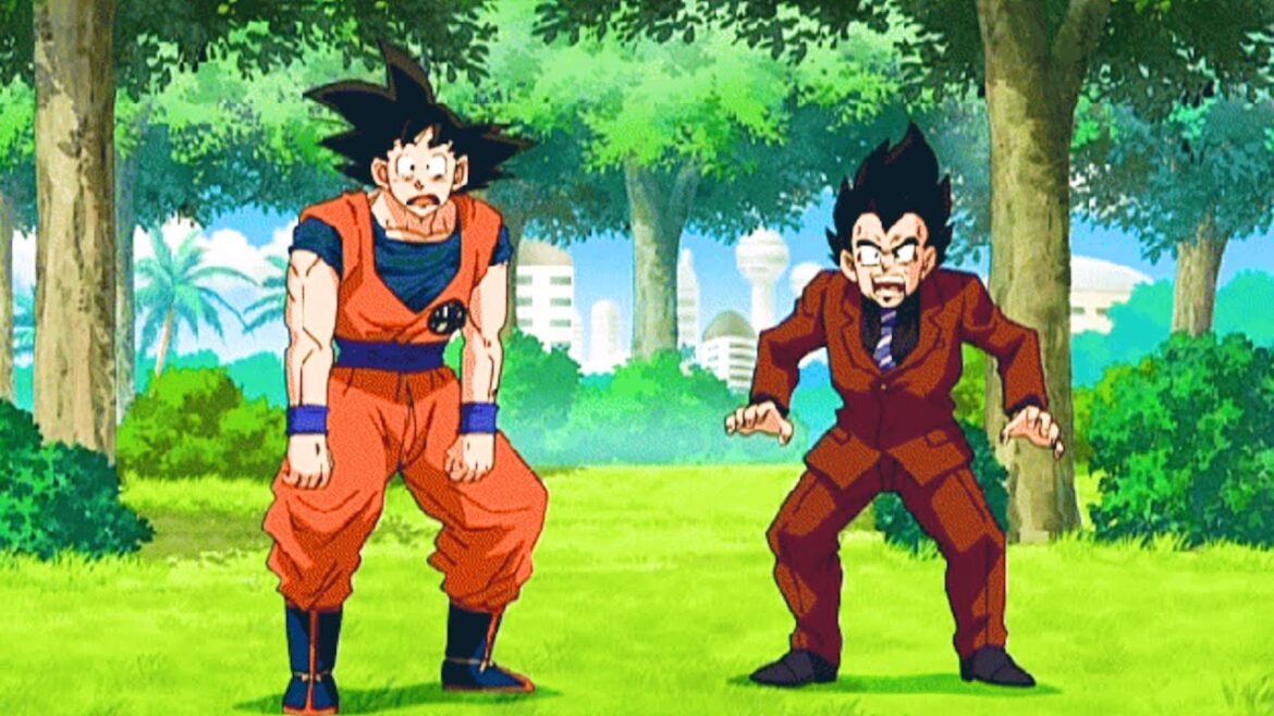 悟空とベジータは、アラレのすさまじい動きにパンツをおしっこするのが怖くて、ヒットアサシンの攻撃で悟空が死亡。