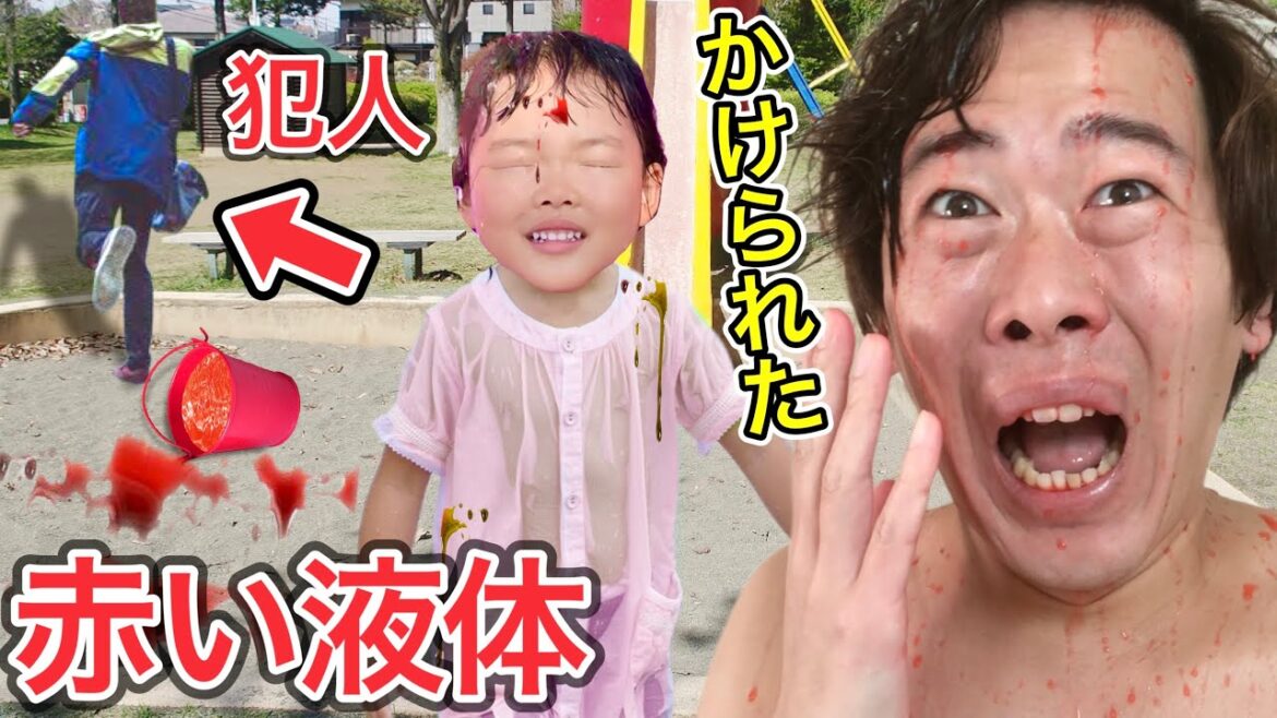 ※謎の赤い液体をかけられて犯人が逃走しました…